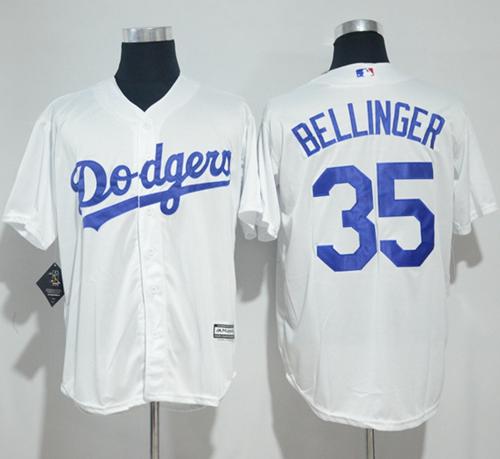 Dodgers #35 Cody Bellinger White New Cool Base Stitched MLB Jersey